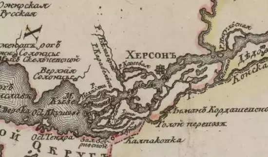 Генеральная карта Новороссийской губернии, разделенной на уезды 1779 года - screenshot_822.webp