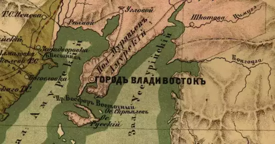 Карта Южно-Уссурийского края 1880 года -  Южно-Уссурийского края (2).webp