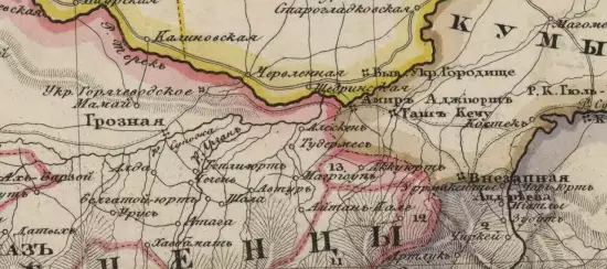 Карта Российских владений за Кавказом 1836 год - screenshot_1148.webp
