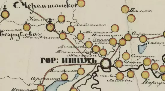 Карта Ишимского округа Тобольской губернии 1865 года - screenshot_1205.webp
