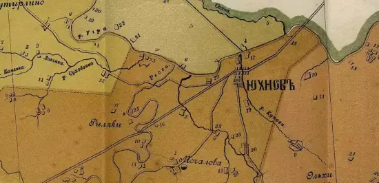 Карта Юхновского уезда Смоленской губернии 1887 года - screenshot_1256.webp