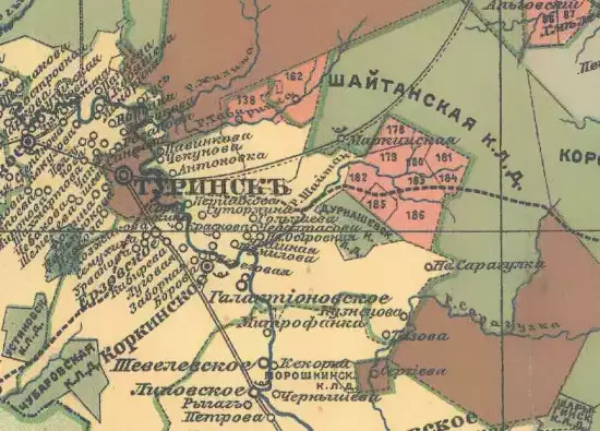 Карта Туринского уезда Тобольской губернии 1913 года - screenshot_1302.webp