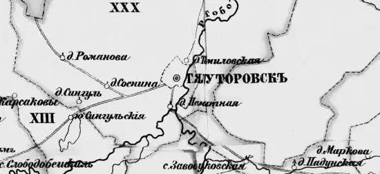 Карта Ялуторовского округа Тобольской губернии 1893 года - screenshot_1304.webp