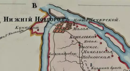 Карта Нижегородского уезда Нижегородской губернии 1800 года - screenshot_1418.webp