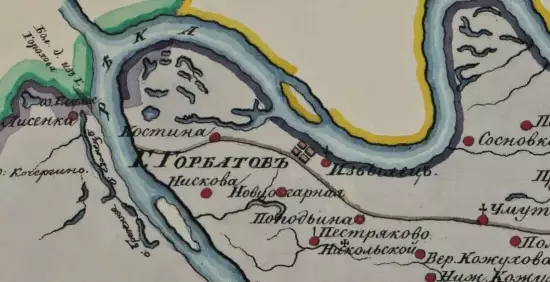 Карта Горбатовского уезда Нижегородской губернии 1800 года - screenshot_1424.webp