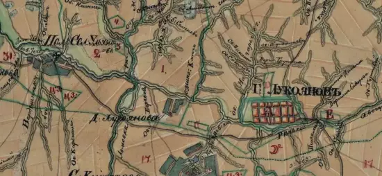 Генеральный план Лукояновского уезда Нижегородской губернии 1800 года - screenshot_1522.webp