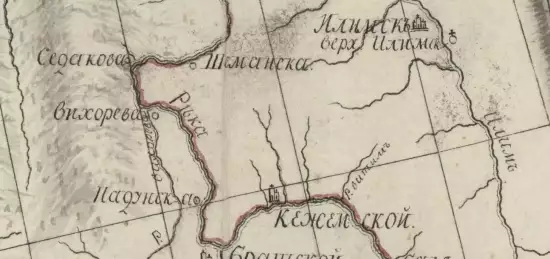 Карта представляющая сухопутную и водяную дорогу от Нерчинских до Колывано-Воскресенских заводов 1800 год - screenshot_59.webp