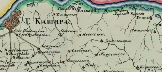 Карта Каширского уезда Тульской губернии 1833 год - screenshot_89.webp