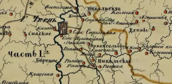 Карта Чернского уезда Тульской губернии 1833 год - screenshot_122.webp