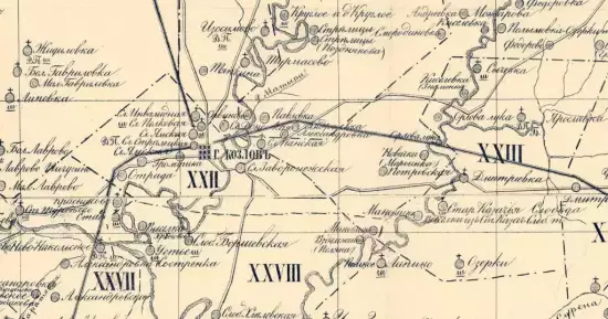 Карта Козловского уезда Тамбовской губернии 1881 года -  Козловского уезда Тамбовской губернии 1881 года (1).webp