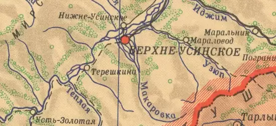 Административная карта Тувинской автономной области 1954 года - screenshot_307.webp