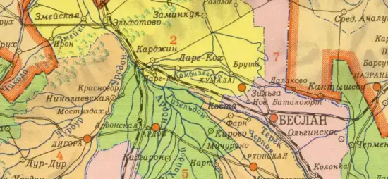 Карта Север-Осетинской АССР 1958 года - screenshot_387.webp