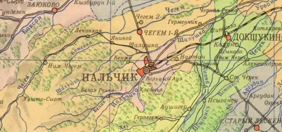 Карта Кабардино-Балкарской АССР 1958 года - screenshot_391.webp
