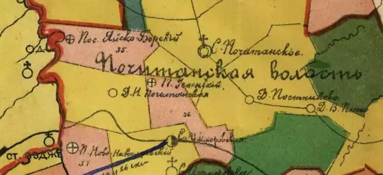 Карта Мариинского и части Томского уездов Томской губернии 1906 года - screenshot_597.webp