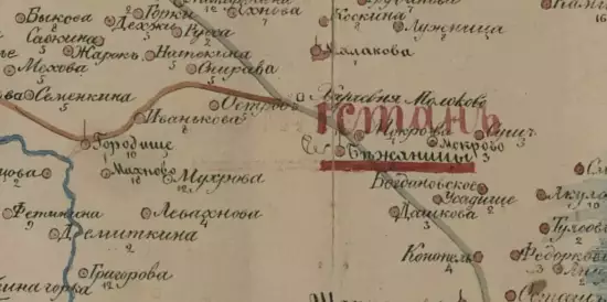 Карта Новоржевского уезда Псковской губернии 1838 года - screenshot_758.webp