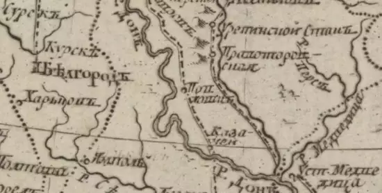 Почтовая карта Российской Империи 1772 года - screenshot_807.webp