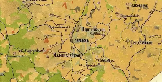 Почвенная карта Яранского уезда Вятской губернии 1894 года - screenshot_815.webp