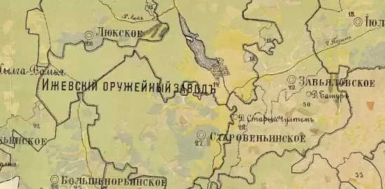 Почвенная карта Сарапульского уезда Вятской губернии 1892 года - screenshot_823.webp