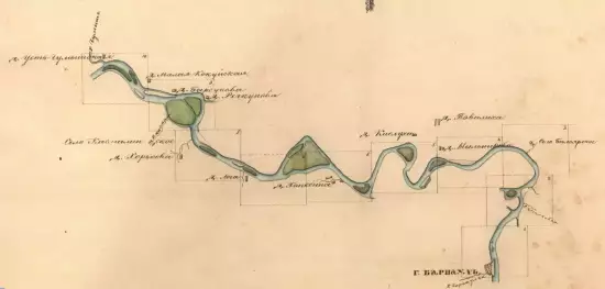 Общая карта части реки Оби между устьями рек Барнаулки и Чумыша 1846 года - screenshot_1421.webp