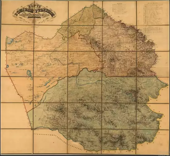 Карта Томской губернии и Алтайского горного округа составлена в 1863 году - 7.webp