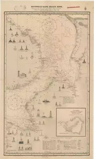 Карта Восточной части Белого моря 1917 года -  Восточной части Белого моря 1917 года (2).webp