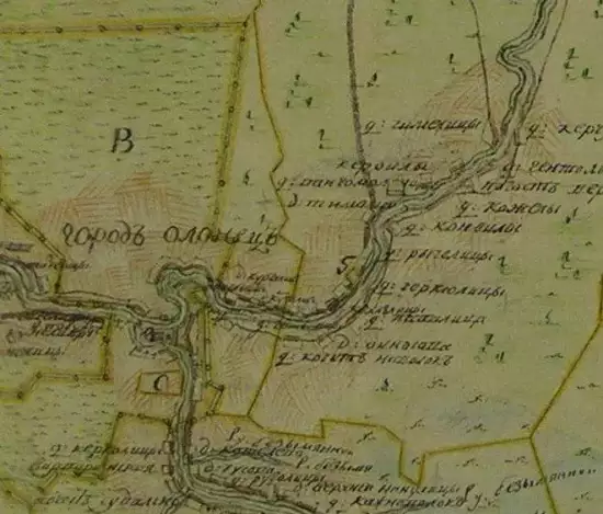 ПГМ Олонецкого уезда Олонецкой губернии 2 версты 1790 года - screenshot_1715.webp