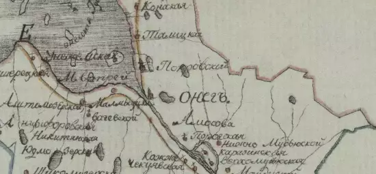 Карта Онежского уезда Архангельской губернии - screenshot_1761.webp