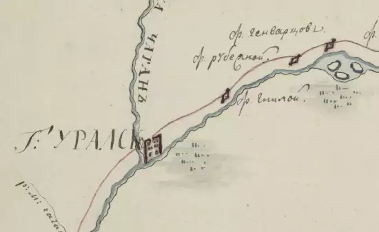 Карта Киргиз-Кайсакская степь 1777 года - screenshot_1868.webp