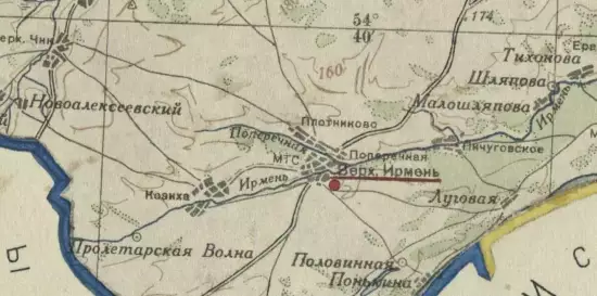Карта Ирменского района Новосибирской области 1944 года - screenshot_1964.webp