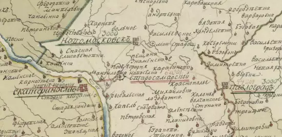 Общая карта Екатеринославского, Вознесенского наместничеств и Таврической области 1796 года - screenshot_2099.webp