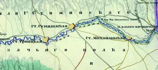 Карта Малой Чечни и части Владикавказского округа 1848 года - screenshot_2138.webp