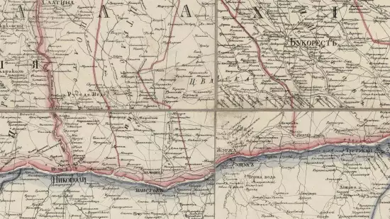 Генеральная карта Валахии, Булгарии и Румынии 1828 года - screenshot_2296.webp