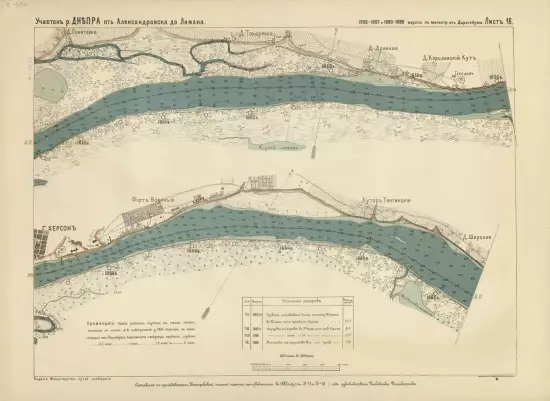 Сокращенные профили участка реки Днепра от Александровска до Лимана 1886 года - screenshot_2329.webp