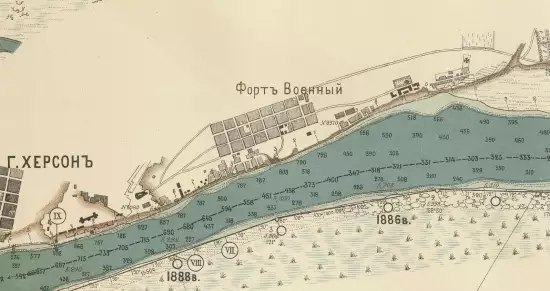 Сокращенные профили участка реки Днепра от Александровска до Лимана 1886 года - screenshot_2330.webp