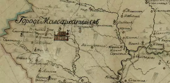 Карта Малоархангельского уезда Орловской губернии 1808 года - screenshot_2393.webp