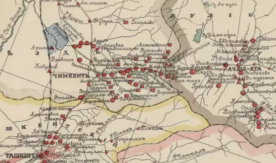 Карта Сыр-Дарьинского переселенческого района 1910 года - screenshot_2486.webp