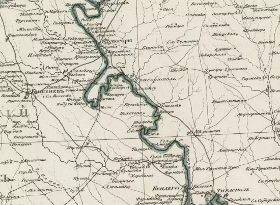 Карта Бессарабии, Молдавии, Валахии 1820 года - screenshot_2552.webp