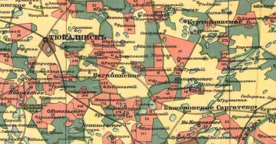 Карта Тюкалинского уезда Тобольской губернии 1913 года - screenshot_2810.webp