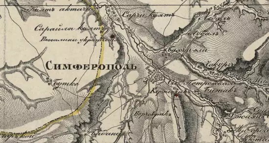Карта южного Крыма П. И. Кеппена 1836 года - screenshot_2816.webp