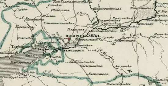Карта южной России, Европейской Турции и частей Австрийской Империи, Азиятской Турции и Персии 1828 года - screenshot_2835.webp