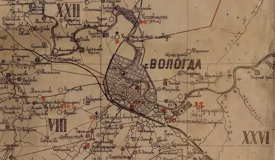 Карта Вологодского уезда Вологодской губернии 1906 года - screenshot_2951.webp