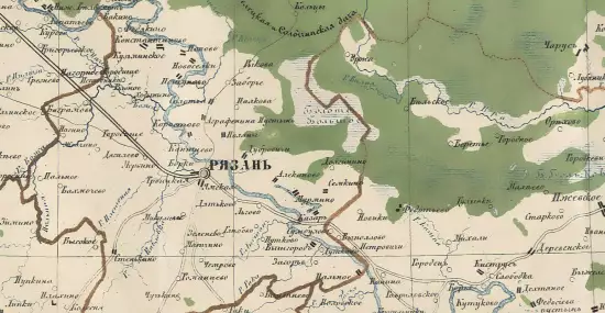 Карта Рязанской губернии 1860 года - screenshot_3009.webp