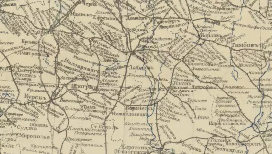 Карта Российской Империи с указанием железнодорожных, пароходных и почтовых сообщений 1911 года - screenshot_3024.webp