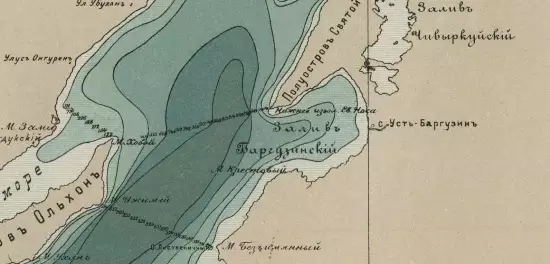 Карта глубоководного промера озера Байкал 1906 года - screenshot_3135.webp