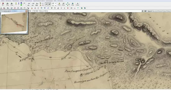 Карта восточного берега Черного моря 1834 года - screenshot_3157.webp